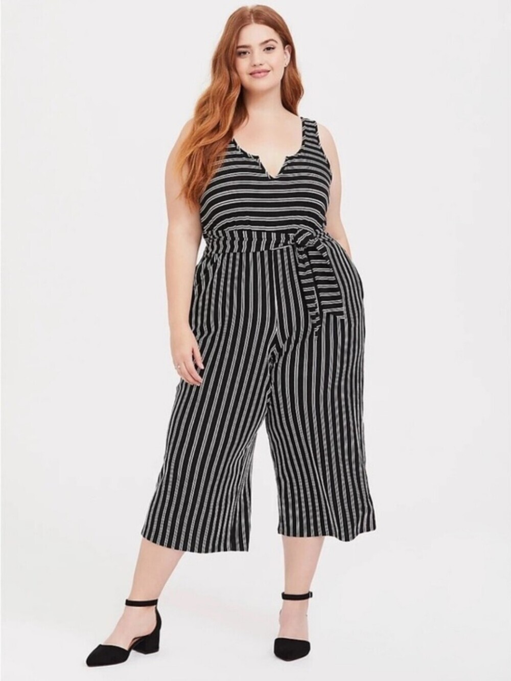 torrid Striped Sleeveless Jumpsuit 2x